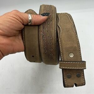 Cody James Leather Stitching Belt Size 34